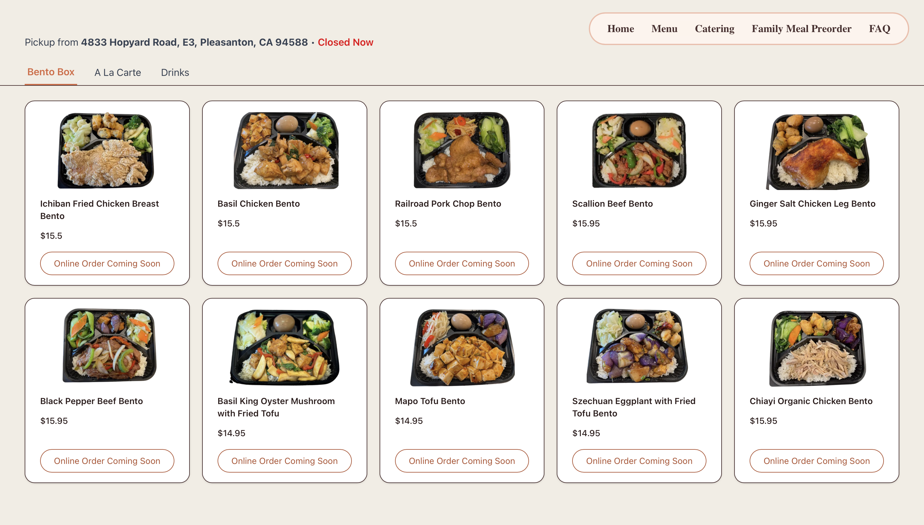 Menu visual